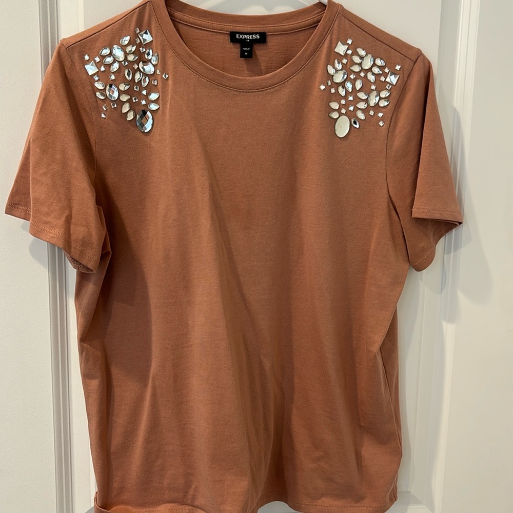 Express tshirt w embellishments!
